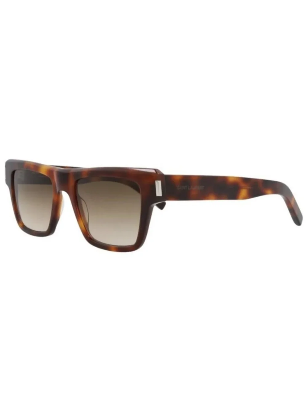 New Saint Laurent Mens Square/Rectangle Havana Havana Brown Fashion Designer Sun